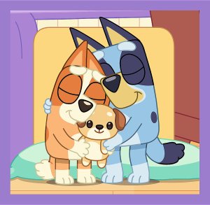 Trefl Puzzle 3w1 Poznaj Bluey - łącznie 106 elementów (34895) 2