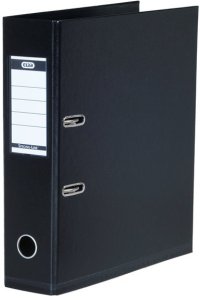 Brevordner elba pp miljø a4 8 cm sort 1