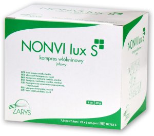 ZARYS NONVI LUX S 7,5 cm x 7,5 cm Kompres włókninowy, jałowy, 3  25 szt. 1