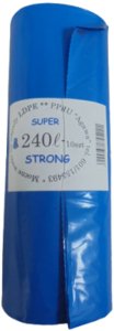 MOCNE WORKI NA ODPADY ŚMIECI 240l SUPER STRONG 10szt 1