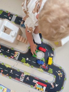 WOOPIE GREEN Droga Puzzle dla Dzieci Autostrada Makieta 21 el. Certyfikat FSC 2