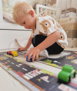 WOOPIE GREEN Droga Puzzle dla Dzieci Autostrada Makieta 21 el. Certyfikat FSC 3