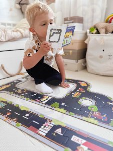 WOOPIE GREEN Droga Puzzle dla Dzieci Autostrada Makieta 21 el. Certyfikat FSC 4