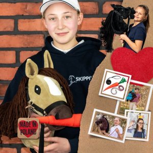 Froster Hobby Horse Skippi A3 - Karmelowy - Beżowy - kantar i wodze w zestawie 4