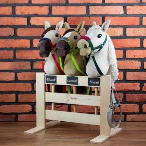 Froster Hobby Horse Skippi A3 - Almond - Ecru - Jasny beż - kantar i wodze 11