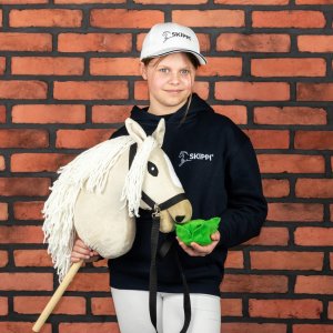 Froster Hobby Horse Skippi A3 - Almond - Ecru - Jasny beż - kantar i wodze 6