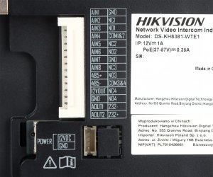 PANEL WEWNĘTRZNY Wi-Fi / IP DS-KH8381-WTE1 Hikvision 4