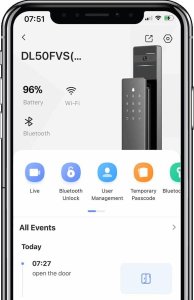 Inteligentny zamek rozpoznający twarz Ezviz DL50FVS 11