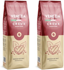 Kawa ziarnista 2x 1kg VENEZIA Crema 1