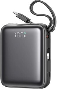 Mini PowerBank Joyroom JR-PBF27 22.5W z podwójnym kablem 10000mAh (czarny) 1