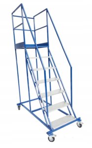 Stalowy podest roboczy, jezdny 6 stopni i platforma (standard) 1