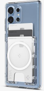 Spigen Ultra Hybrid Wallet MagSafe+, crystal clear - Samsung Galaxy S25 Series 3