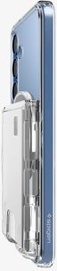 Spigen Ultra Hybrid Wallet MagSafe+, crystal clear - Samsung Galaxy S25 Series 8