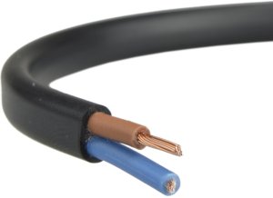 Kabel prądowy OMYP 2x0,5mm płaski linka 1m H03VVH2 1