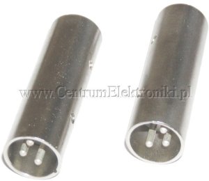 Łącznik XLR wtyk - wtyk męski MW500 metal 1