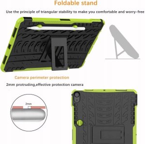 Wytrzymałe Etui Pancerne do Galaxy Tab A8 10.5 X200 X205 Obudowa, Pokrowiec 7