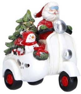 Św. Mikołaj na motorze LED Merry Moments / Merry Moments 1