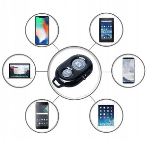 Uniwersalny pilot bluetooth do telefonu statywu wyzwalacz zdjęć SELFIE 4