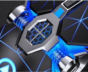 MYSZKA BEZPRZEWODOWA SLIM LED ŁADOWANA RGB BEZKLIKOWA USB 2.4Ghz AKUMULATOR 5