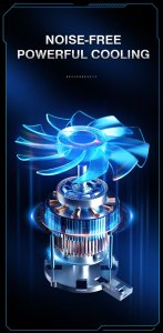 PODSTAWKA PODKŁADKA CHŁODZĄCA POD LAPTOP-A 12-17' 10xWentylator 4