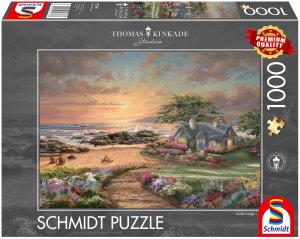 Puzzle 1000 Thomas Kinkade, Dom nad morzem 1