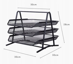 Półka na akta srebrna 4