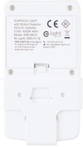 E-LIGHT LUMINAIRE MOUNTED 0.5W 40LM 4000K 3XAAA 3