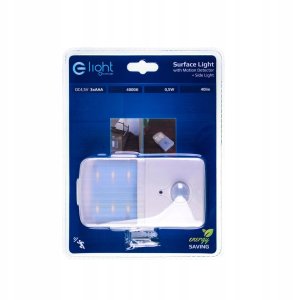 E-LIGHT LUMINAIRE MOUNTED 0.5W 40LM 4000K 3XAAA 4