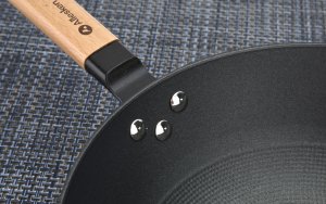 Wok żeliwny RODELUXE 30cm 8