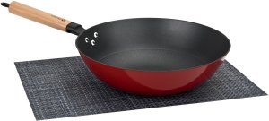 Wok żeliwny RODELUXE 30cm 9