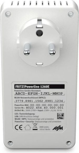 Adapter powerline AVM FRITZ! 1260E WLAN Set (20002795) 8