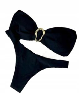 Strój kąpielowy dwuczęściowy wiązany damski modny bikini z klamrą M 1