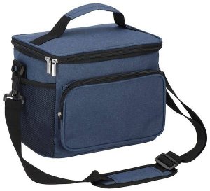 Torba termiczna 11L na jedzenie lunchbox niebiesko-czarny UNIWERSALNY 1