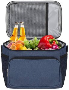 Torba termiczna 11L na jedzenie lunchbox niebiesko-czarny UNIWERSALNY 8