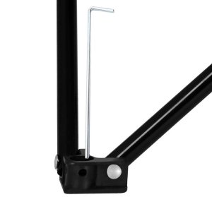 Zestaw kempingowy stolik i 2 krzesła, składane meble turystyczne czarno-beżowy UNIWERSALNY 13