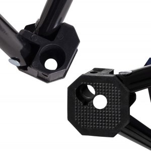 Zestaw kempingowy stolik i 2 krzesła, składane meble turystyczne czarno-beżowy UNIWERSALNY 15