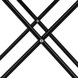 Zestaw kempingowy stolik i 2 krzesła, składane meble turystyczne czarno-beżowy UNIWERSALNY 17