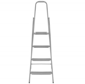 Drabina stalowa składana 4-stopniowa wys. 146 cm antypoślizgowa do 150 kg domowa UNIWERSALNY 12