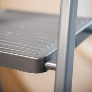 Drabina stalowa składana 4-stopniowa wys. 146 cm antypoślizgowa do 150 kg domowa UNIWERSALNY 22