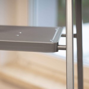 Drabina stalowa składana 4-stopniowa wys. 146 cm antypoślizgowa do 150 kg domowa UNIWERSALNY 23