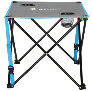 Zestaw kempingowy stolik i 2 krzesła z oparciem, składane meble turystyczne wędkarskie UNIWERSALNY 18