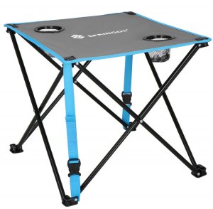 Zestaw kempingowy stolik i 2 krzesła z oparciem, składane meble turystyczne wędkarskie UNIWERSALNY 19