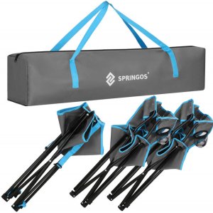 Zestaw kempingowy stolik i 2 krzesła z oparciem, składane meble turystyczne wędkarskie UNIWERSALNY 2