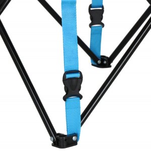 Zestaw kempingowy stolik i 2 krzesła z oparciem, składane meble turystyczne wędkarskie UNIWERSALNY 21