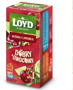 LOYD Herbata na ciepło i zimno wiśnia & limonka 20x2,5g 1