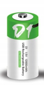 Bateria SMARTOOOLS 1.5V D 650mAh USB-C 1
