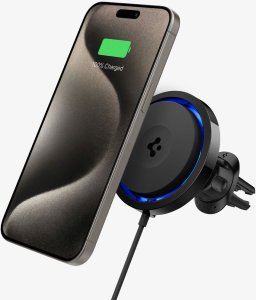 Spigen OneTap Pro 3 Cryomax MagSafe Car Wireless Charger (Air Vent), black 1