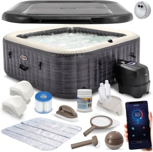 Dmuchane SPA z hydromasażem 4 osobowe INTEX 28450 + Generator chloru 1