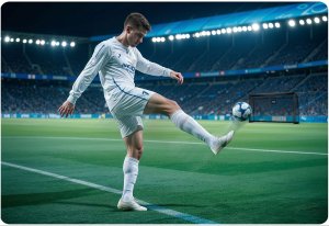 Bramka do piłki nożnej 300 x 200 x 90 cm NS-497 czarna 5