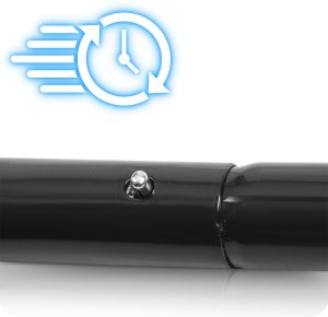 Bramka do piłki nożnej 300 x 200 x 90 cm NS-497 czarna 7